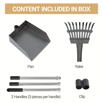 Dog Pooper Stainless Steel Scooper Set