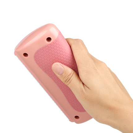 Dual-Sided Pet Grooming Comb — Detangle & Deshed, Black & Pink