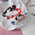 White Rabbit candy-themed pet vest with matching treats, cute rabbit print for dogs or cats