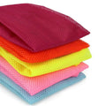 Colorful mesh pet grooming bags for dogs and cats, ideal for bath time and pet care essentials