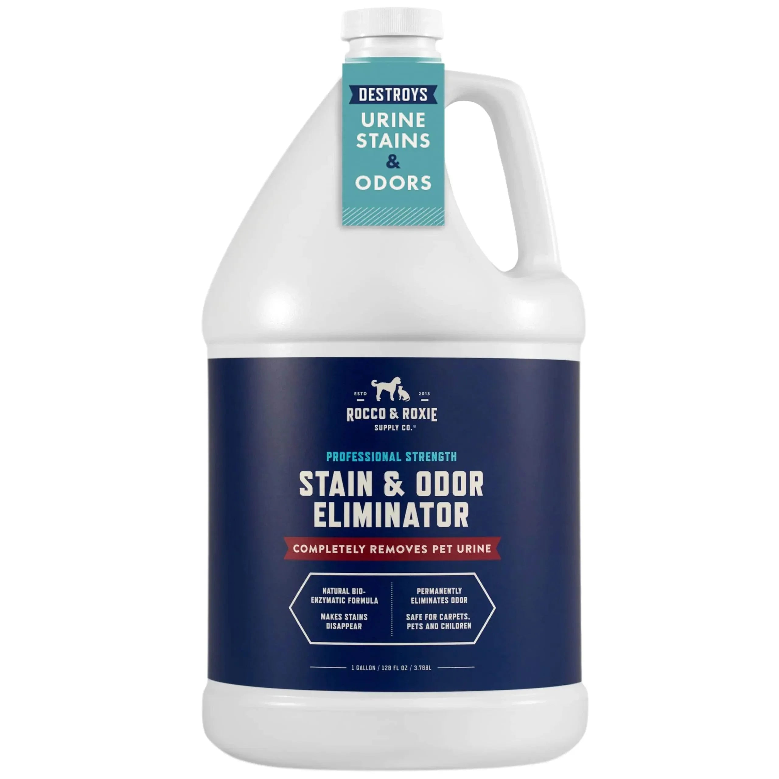 Professional strength pet stain & odor eliminator for urine, safe for carpets and pets