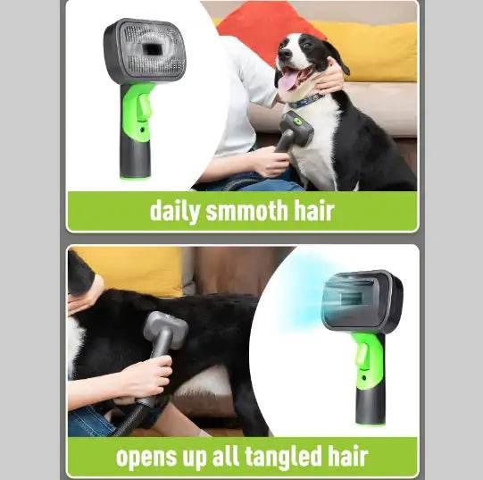 Pet grooming tool for daily smooth hair and detangling dog fur, ideal for dog care essentials