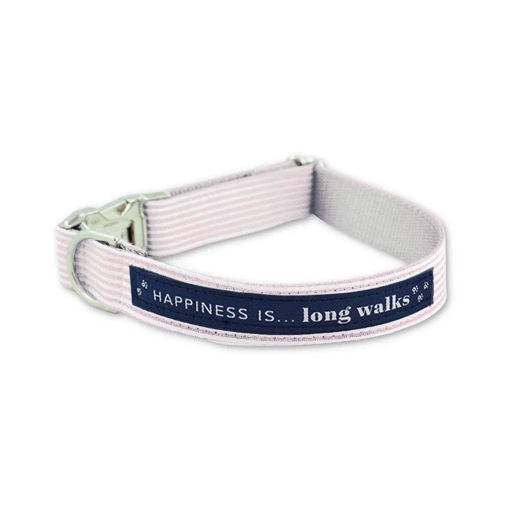 HI_Longwalks_collar_pinkstripe - Nai Pet Store