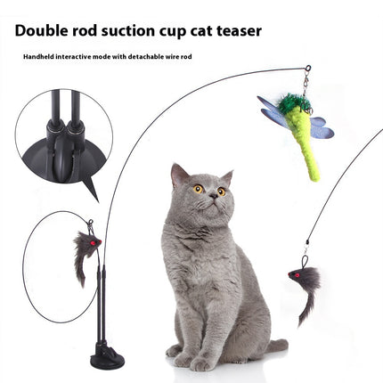 Suction Cup Cat Teaser Toy — 9 Fun Designs, Interactive Play