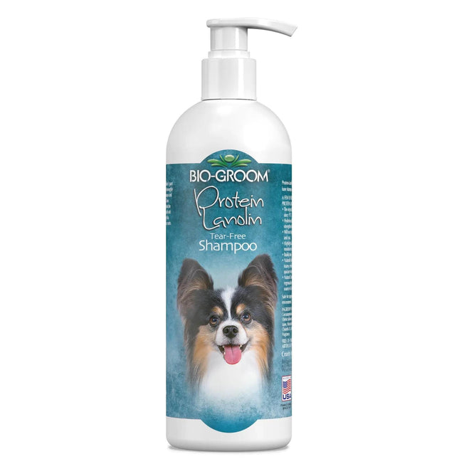 Bio-Groom Protein Lanolin Tear-Free Dog Shampoo with Pump, Gentle Pet Care for Healthy Coat