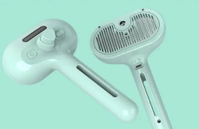 Portable pet hair dryer with adjustable settings and USB charging for dog and cat grooming