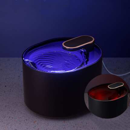 USB Pet Water Fountain — Ultra-Quiet, Detachable, Berlin Blue & Ore White